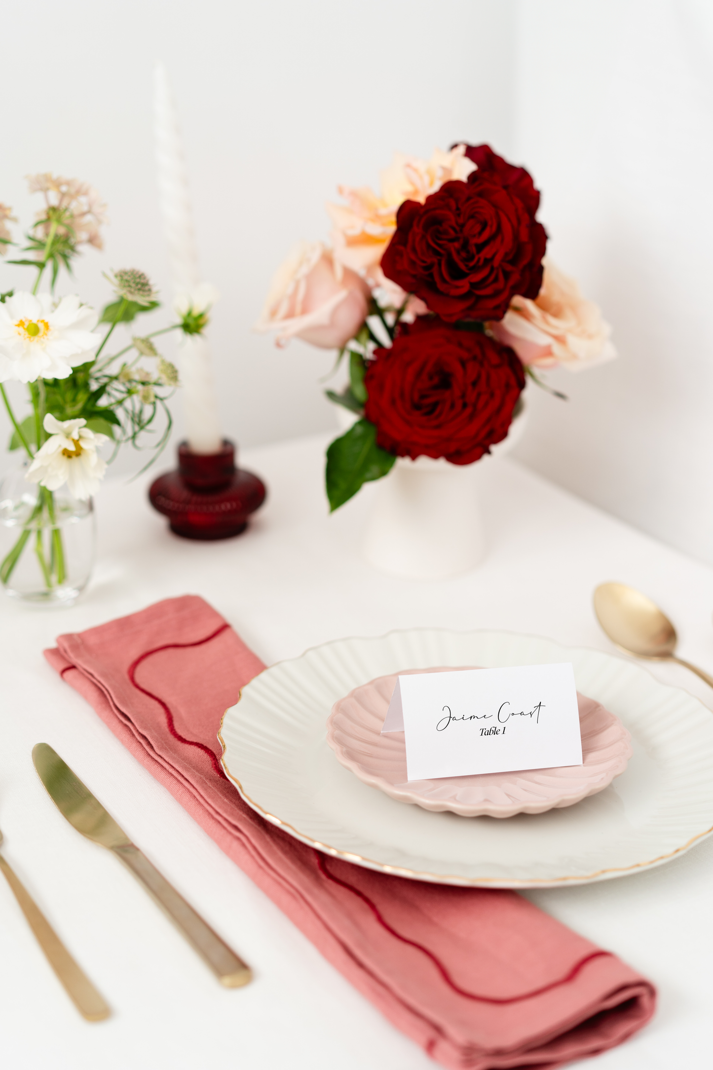 Tented Place Card | Set of 10 | Printed